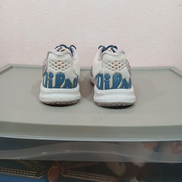 Wilson Kaos 2.0 Women's Tennis Shoes - White and Lavender Size 7.5 - Picture 8 of 10